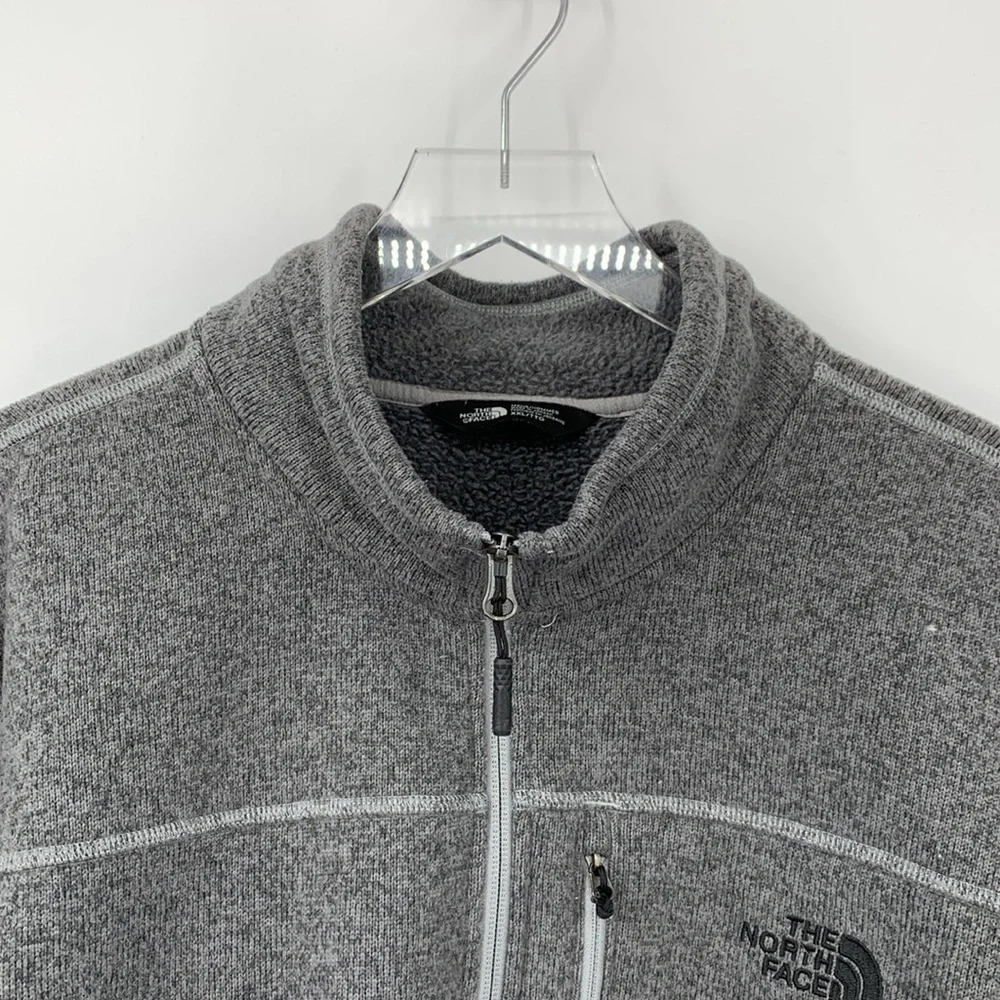 NorthFace Gordon Lyon quarter zip shirt fleece sweatshirt jacket gray men XXL